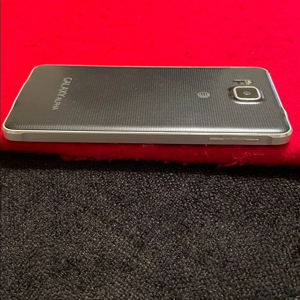 Samsung Galaxy ALPHA Smartphone in Black and Silver